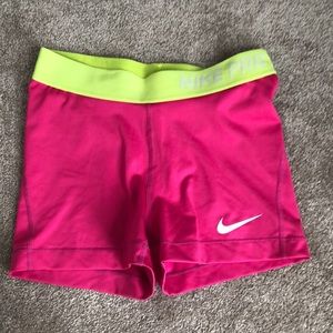 Nike pro running shorts